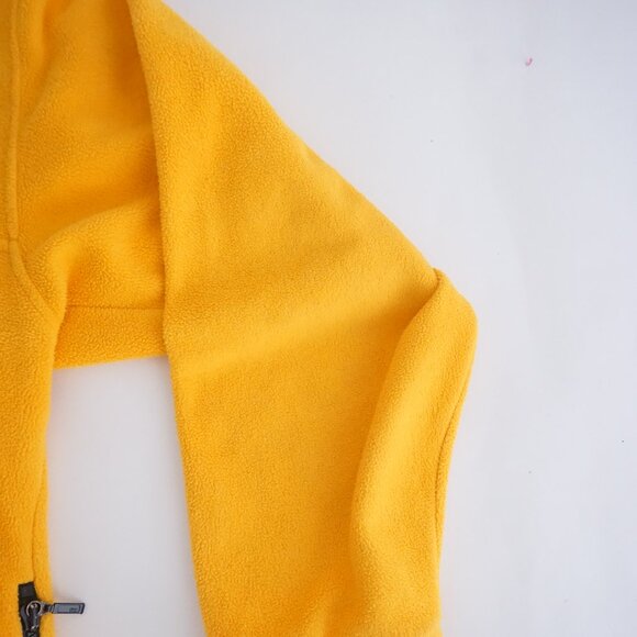 Eddie Bauer EBTEK Yellow Fleece Quarter Zip Pullover Retro 80s/90s Large - Picture 5 of 12